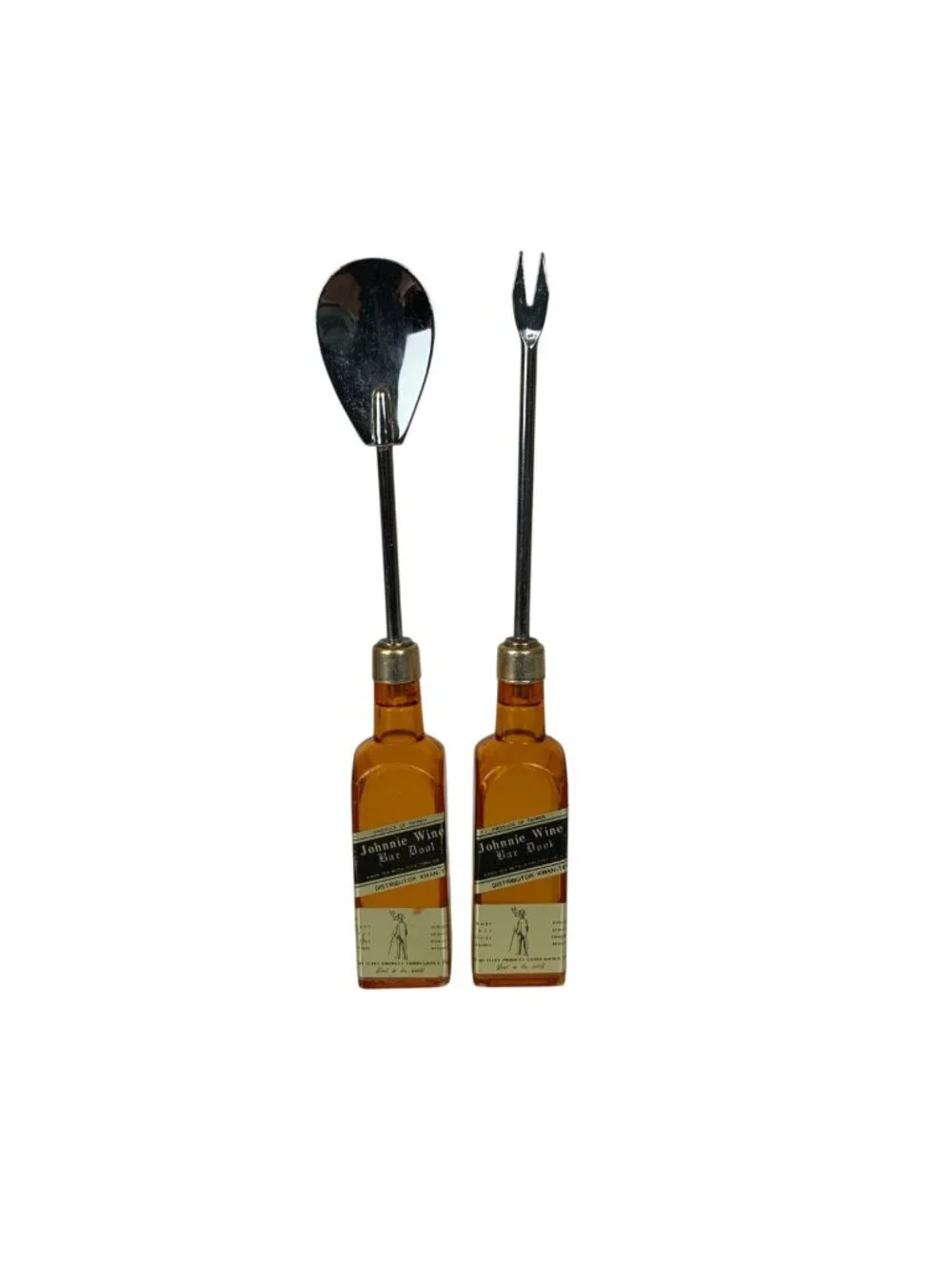 Vintage Johnnie Wine Bar Tools Ice Pick Spade Plastic Bottle Handles Taiwan
